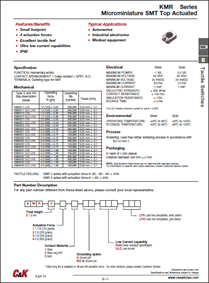 KMR series datasheet